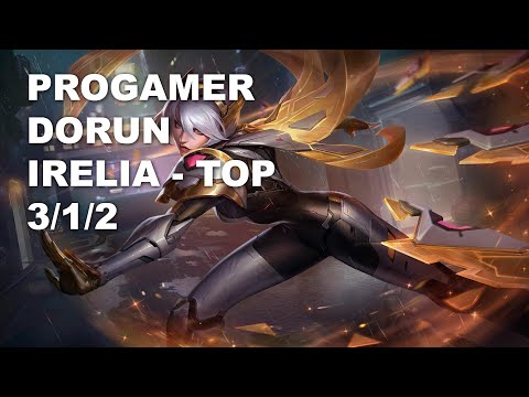 Progamer DoRun Top Irelia vs Jayce - KR Grandmaster Patch 10.8