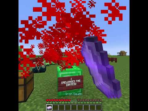 Cursed OP Iron Blood Ingot in Minecraft