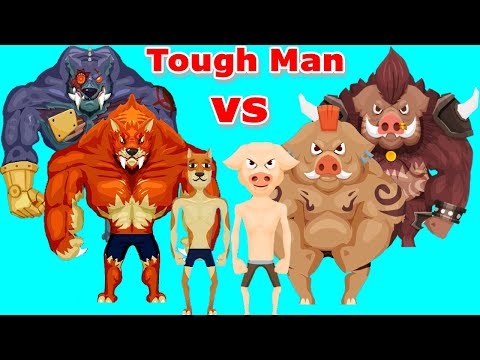 DOG vs PIG in Tough Man Game