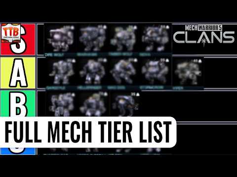 Ultimate Mechwarrior 5 Clans Mech Tier List - All Mechs Ranked Worst To Best!