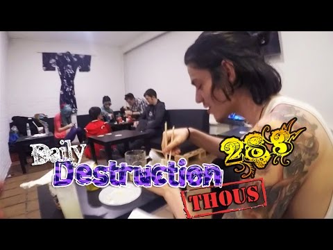 Daily Destruction Thous 283 - Bar Friki, Grabando con Videópatas y Noche loca!