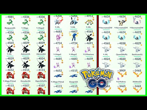 BrandonTan91’s Top (CP 3000+) Legendary Pokemon Collection in Pokemon GO [2025]
