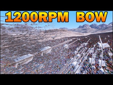1200 RPM BOW42 - 25 ARCHERS vs 20 000 ROMANS - Ultimate Epic Battle Simulator