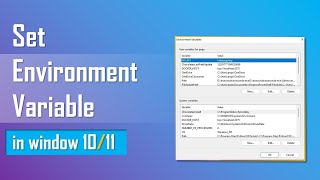 How to Set Environment Variables in Windows 10 & 11