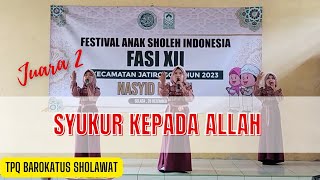 Download lagu Juara 2 Nasyid Islami 'Syukur Kepada Allah' | TPQ Barokatus Sholawat mp3 Download lagu Juara 2 Nasyid Islami 'Syukur Kepada Allah' | TPQ Barokatus Sholawat mp3