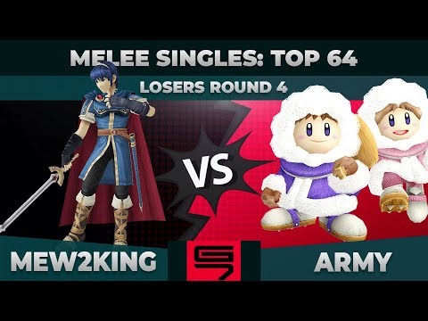 Mew2King vs ARMY - Melee Singles: Top 64 Losers Round 4 - Genesis 7 | Marth vs Ice Climbers