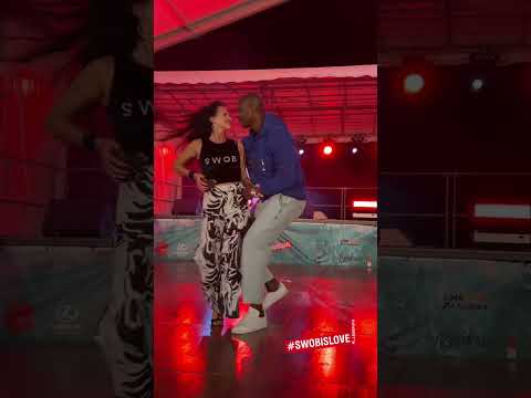 Achile Dinga & Zlatka dancing salsa at swob