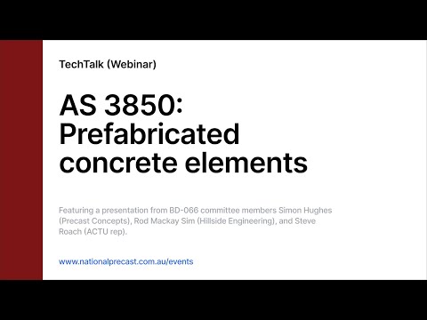 TechTalk (Webinar): Prefabricated Concrete Elements