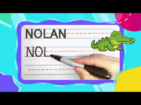 How To Write NOLAN | Write With Me! -- FOR KIDS