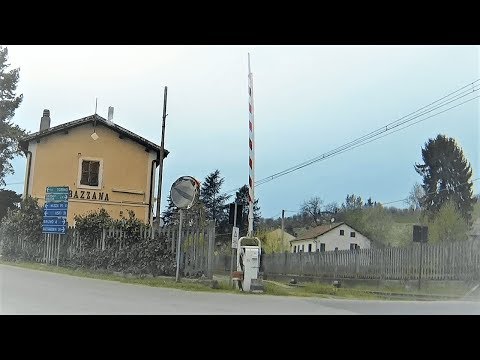 Da Casalotto al passaggio a livello di Bazzana (AT) # railroad crossing # bahnübergang