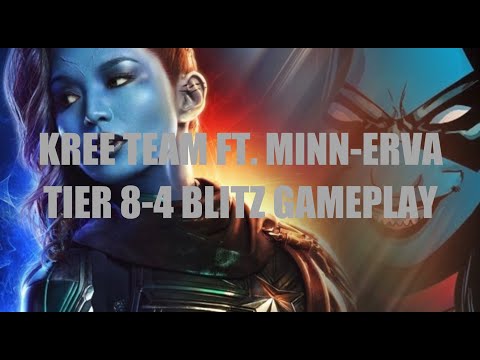 [MARVEL STRIKE FORCE]Kree Team with Minn-Erva Tier 8-4 Blitz Gameplay