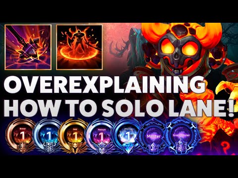 Ragnaros Sulfuras Smash - OVEREXPLAINING HOW TO SOLO LANE! - B2GM Season 1 2024