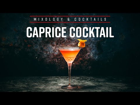 CAPRICE COCKTAIL. Gin, Campari & Sweet Vermouth Aperitive