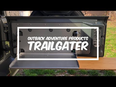 Easy to Install Tailgate Table for your Jeep Wrangler by Outback Adventure Products