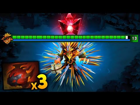 Hard Carry Bristleback x3 Hearts🔥🔥🔥 Unkillable Meta Raid Boss | Dota 2 Gameplay