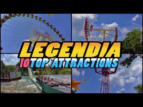 LEGENDIA 10 Najlepszych Atrakcji - LEGENDIA Amusement Park 10 Top Attractions - Poland (4k)