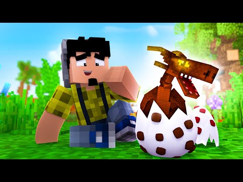 Minecraft: DRAGÃO BEBE  DE TERRA NASCEU! - GUERREIROS ep.2