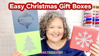 DIY Christmas Gift Boxes Perfect for Treats