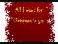 Mariah Carey All I Want for Christmas is you Lyrics ...