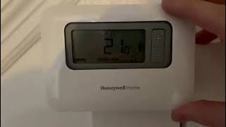 Basic use of Honeywell T3 wireless programmable thermostat
