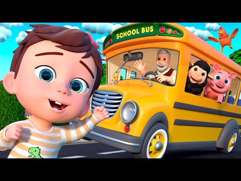 The Wheels on the Bus with Animals | Almama - Baby Academy & Nursery Rhymes