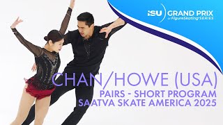 Emily CHAN / Spencer Akira HOWE | Pairs Short Program | Saatva Skate America 2025 | #GPFigure