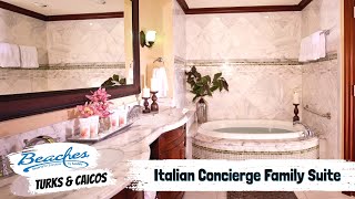 Italian Concierge Family Suite With Kids Room V2 | Beaches Turks & Caicos | Full Tour & Review 4K