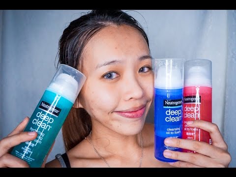 neutrogena deep clean micellar gel to foam