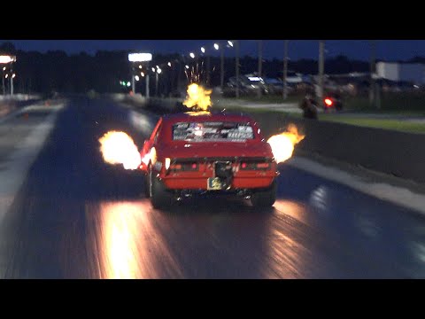 Ron Rhodes goes 4.22 @ 170 after a big Nitrous backfire !