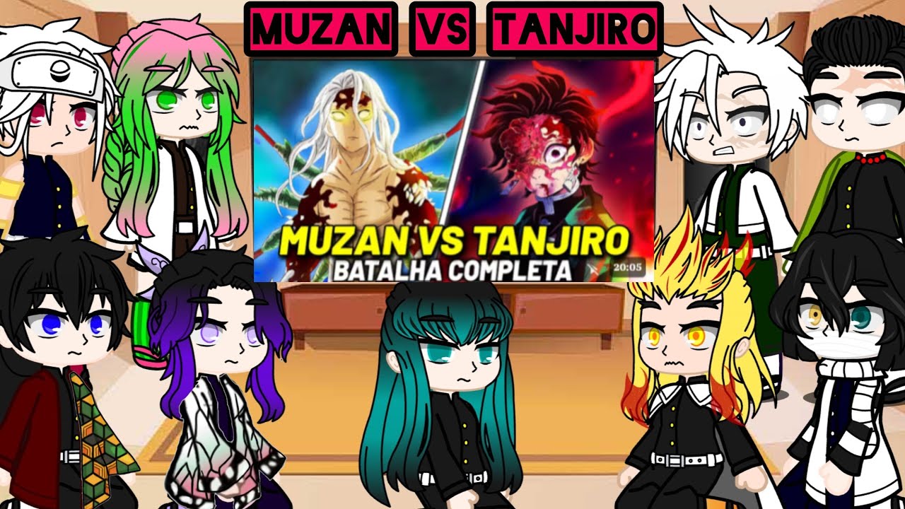 Hashiras react MUZAN VS TANJIRO  A BATALHA FINAL! ❤️💥 DEMON SLAYER