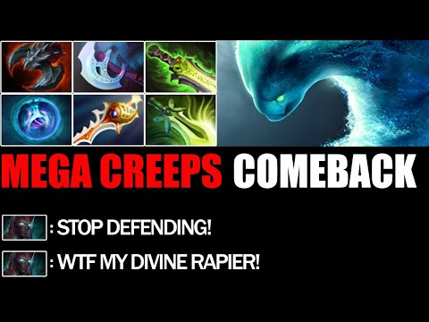 Pro Morphling Mega Creeps Defend - Crazy Comeback Immortal Rank 7.25c Dota 2