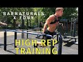 BARNATURALS DOES TEAM SEMI ROUTINE | HIGH REP TRAINING
