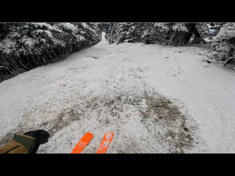 Killington Low Tide Preseason  - Bombing Powerline - Black Crows Mirus Cor