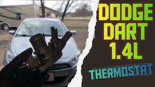 How to replace the thermostat on a 2013-2016 Dodge Dart/Fiat1.4L turbo detailed video