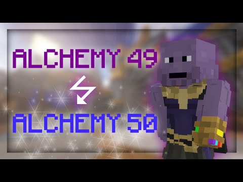 Fastest Way to Get Alchemy 50 Hypixel Skyblock!!