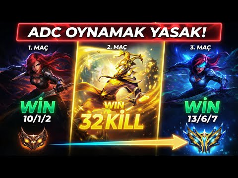 BRONZE TO CHALLENGER IN BOT LANE BUT NO ADC! | 32 KILL MASTER YI (100% WR) #1