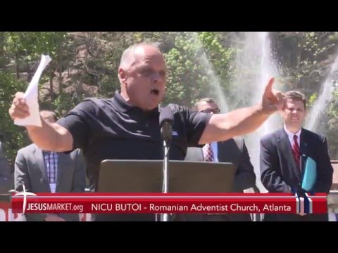 Nicu Butoi at Stone Mountain - Protestul impotriva Barnevernet din 16 aprilie 2016