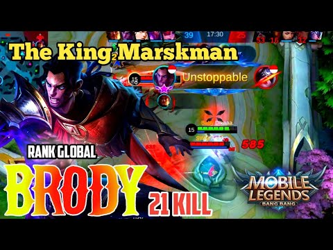 BEST BUILD BRODY by : Dikaa - 21 KILL || MOBILE LEGENDS