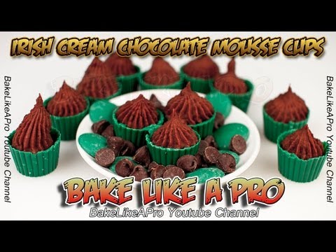 Irish Cream Chocolate Mousse Cups Recipe !