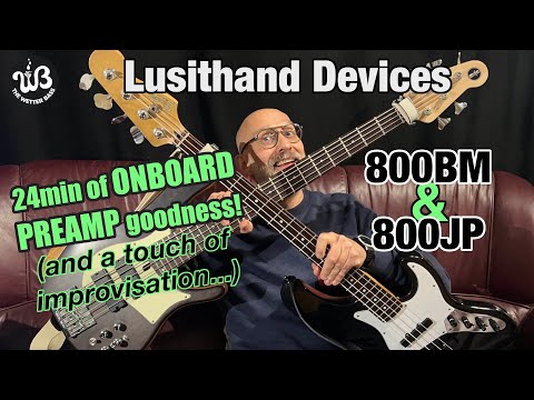 Lusithand Devices 800 BM on board bass preamp back cavity mounting image 5