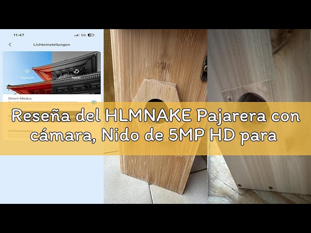 Vídeo relacionado con Pajarera con cámara, Nido de 5MP HD para Exteriores, 2,4 G WiFi y notificación por aplicación, observa la anidación y la eclosión, grabación automática de vídeos de pájaros y detección de Movimiento