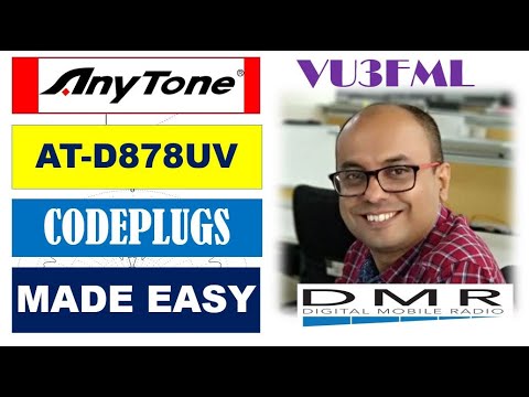 Codeplugs made Easy! Get started with programming  DMR radio! Anytone 878 UV.