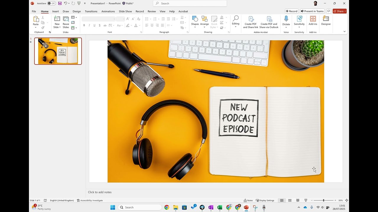 Creating A Podcast Using PowerPoint