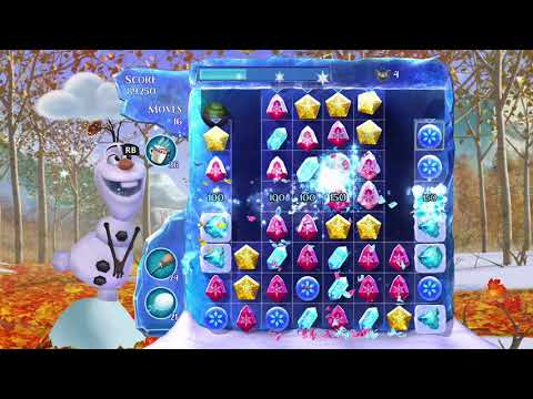 Frozen Free Fall: Snowball Fight, Summer Level 71, Walkthrough, No Power Ups, Excellent