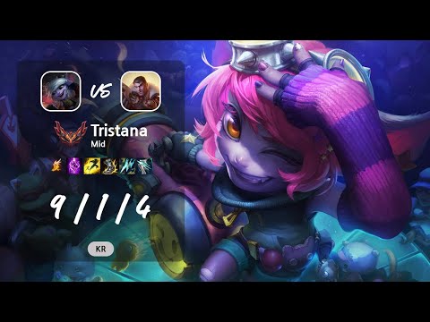 Tristana Mid vs Jayce - KR GrandMaster Patch 13.12