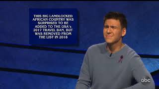 Jeopardy 4th Biggest TRUE Daily Double 20,200