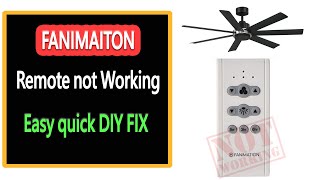 Fanimation Remote Not Working: How to Fix it