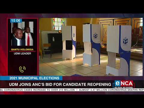 2021 Municipal Elections UDM joins ANC’s bid for candidate reopening