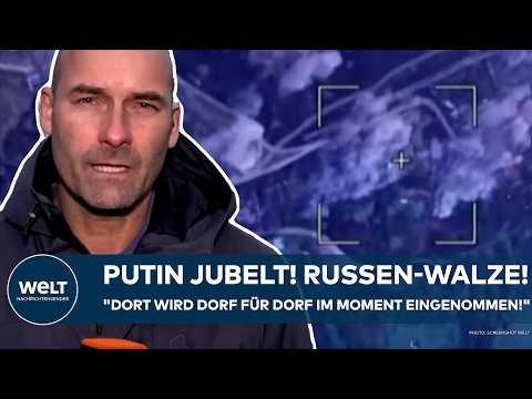 Video Thumbnail: UKRAINE-KRIEG: Putin jubelt! Russen-Walze gnadenlos! "Dort wird Dorf für Dorf im Moment eingenommen"
