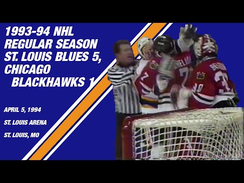 St. Louis Blues 5, Chicago Blackhawks 1: April 5, 1994